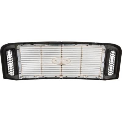 Rareelectrical - New Grille Assembly Compatible With Ford F-350 Super Duty Harley-Davidson Edition 10 Cyl 6.8L F-250 - Image 4