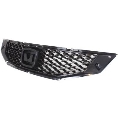 Rareelectrical - New Paintable Grille Assembly Compatible With Honda Accord Lx-S 4 Cyl 2.4L Accord Ex-L 4 Cyl 2.4L - Image 2