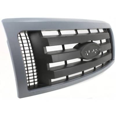 Rareelectrical - New Gray Shell Grille Assembly Compatible With Ford F-150 Stx 6 Cyl 3.7L F-150 Fx4 8 Cyl 5.4L F-150 - Image 3