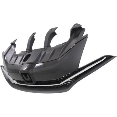 Rareelectrical - New Textured Black Grille Assembly Compatible With Honda Civic Ex 4 Cyl 1.8L Civic Ex-L 4 Cyl 1.8L - Image 3