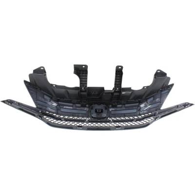 Rareelectrical - New Textured Black Grille Assembly Compatible With Honda Civic Ex 4 Cyl 1.8L Civic Ex-L 4 Cyl 1.8L - Image 5