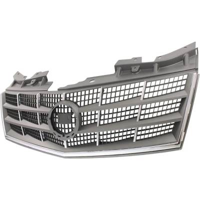 Rareelectrical - New Gray Grille Assembly Compatible With Cadillac Sts Base 8 Cyl 4.6L Sts Base 6 Cyl 3.6L 2008-2011 - Image 2