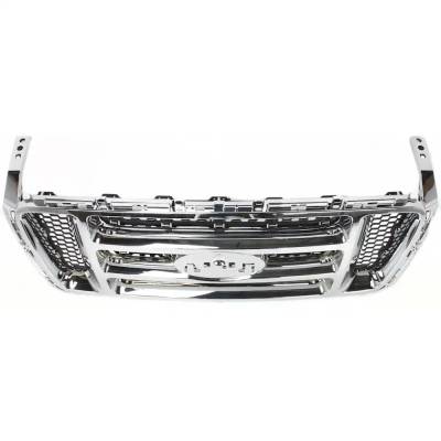 Rareelectrical - Black Shell Grille Assembly Compatible With Ford F-150 Harley-Davidson Edition 8 Cyl 5.4L 2006-2008 - Image 6