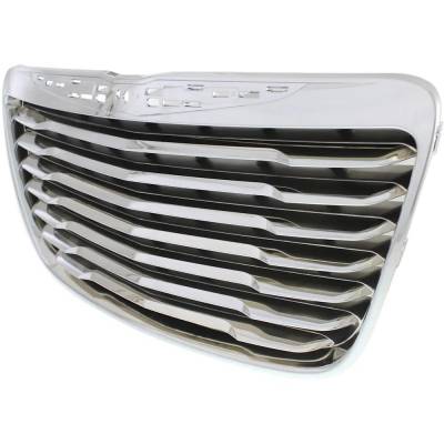 Rareelectrical - New Chrome Shell Grille Assembly Compatible With Chrysler 300 Srt8 8 Cyl 6.4L 300 Srt8 Core 8 Cyl - Image 2