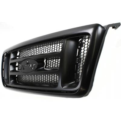 Rareelectrical - Black Shell Grille Assembly Compatible With Ford F-150 Fx4 8 Cyl 5.4L 2007-2008 By Fo1200518 - Image 2