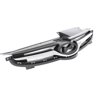 Rareelectrical - New Black Grille Assembly Compatible With Hyundai Elantra Gl 4 Cyl 1.8L Elantra L 4 Cyl 1.8L Elantra - Image 3