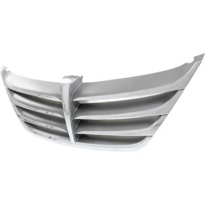 Rareelectrical - New Painted Silver Grille Assembly Compatible With Hyundai Genesis 3.8 6 Cyl 3.8L Genesis 4.6 8 Cyl - Image 2