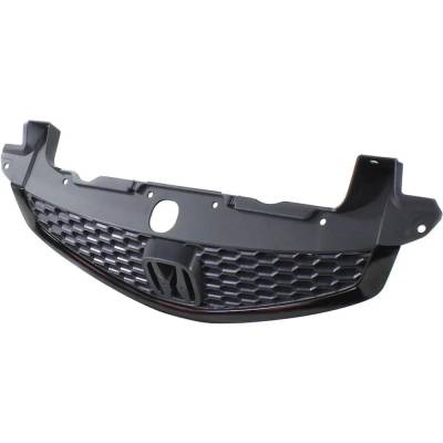 Rareelectrical - New Painted Black Grille Assembly Compatible With Honda Civic Si Hfp 4 Cyl 2.4L Civic Si 4 Cyl 2.4L - Image 2