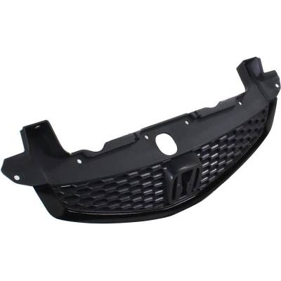 Rareelectrical - New Painted Black Grille Assembly Compatible With Honda Civic Si Hfp 4 Cyl 2.4L Civic Si 4 Cyl 2.4L - Image 3