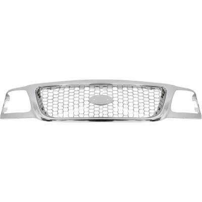 New Grille Assembly Compatible With Ford F-250 Xlt 8 Cyl 5.4L F-150 Xlt 8 Cyl 4.6L F-250 Xlt 8 Cyl