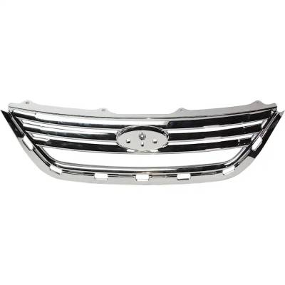 New Chrome Grille Assembly Compatible With Ford Fiesta Se 4 Cyl 1.6L Fiesta S 4 Cyl 1.6L Fiesta Sel