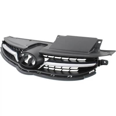 Rareelectrical - Paintable Grille Assembly Compatible With Hyundai Elantra Limited 4 Cyl 1.8L 2011-2013 By Hy1200160 - Image 2