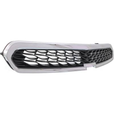 Rareelectrical - New Chrome Shell Grille Assembly Compatible With Chevrolet Spark Ls 4 Cyl 1.2L Spark Lt 4 Cyl 1.2L - Image 3