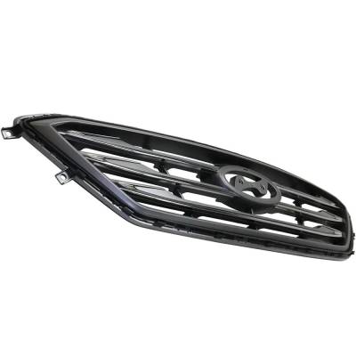 Rareelectrical - New Painted Silver Grille Assembly Compatible With Hyundai Sonata Sport 4 Cyl 2.4L Sonata Sport Tech - Image 3