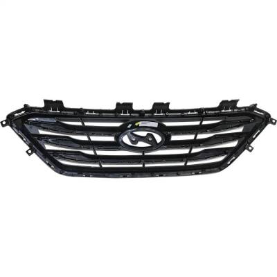 Rareelectrical - New Painted Silver Grille Assembly Compatible With Hyundai Sonata Sport 4 Cyl 2.4L Sonata Sport Tech - Image 5