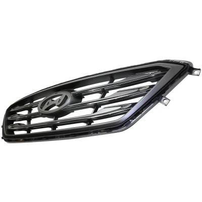 Rareelectrical - New Painted Silver Grille Assembly Compatible With Hyundai Sonata Sport 2.0T 4 Cyl 2.0L Sonata Sport - Image 2