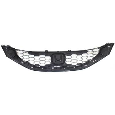 Rareelectrical - New Black Grille Assembly Compatible With Honda Civic Si 4 Cyl 2.4L Civic Ex-L 4 Cyl 1.8L Civic Ex 4 - Image 4