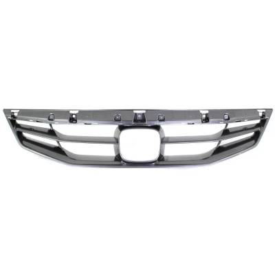 New Painted Gray Grille Assembly Compatible With Honda Accord Hfp 6 Cyl 3.5L Accord Ex 4 Cyl 2.4L