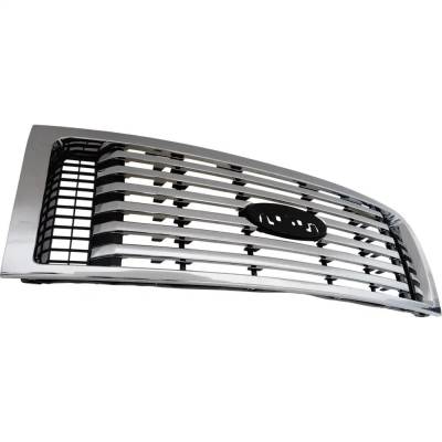 Rareelectrical - New Chrome Grille Assembly Compatible With Ford F-150 Xlt 8 Cyl 5.4L F-150 Xlt 8 Cyl 4.6L F-150 Xlt - Image 3