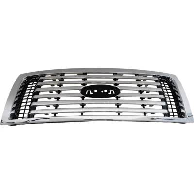 Rareelectrical - New Chrome Grille Assembly Compatible With Ford F-150 Xlt 6 Cyl 3.5L F-150 Xlt 8 Cyl 5.4L F-150 Xlt - Image 2