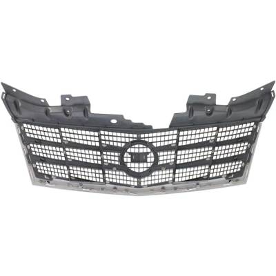 Rareelectrical - New Gray Grille Assembly Compatible With Cadillac Sts Base 6 Cyl 3.6L Sts Base 8 Cyl 4.6L 2008-2011 - Image 5