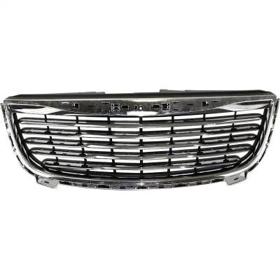 New Chrome Shell Grille Assembly Compatible With Chrysler Town & Country Premium 6 Cyl 3.6L Town &