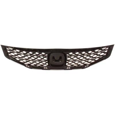 Rareelectrical - New Textured Black Grille Assembly Compatible With Honda Civic Si 4 Cyl 2.0L Civic Dx-G 4 Cyl 1.8L - Image 4