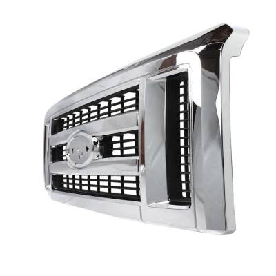 Rareelectrical - New Chrome Shell Grille Assembly Compatible With Ford E-150 Base 8 Cyl 4.6L E-450 Super Duty Base 8 - Image 3