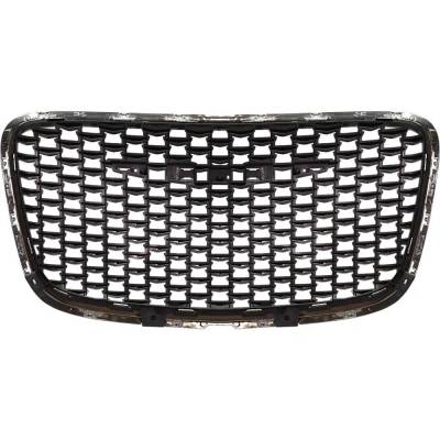 Rareelectrical - New Black Grille Assembly Compatible With Chrysler 300 Limited 6 Cyl 3.6L 300 C 8 Cyl 6.4L 300 S 8 - Image 5