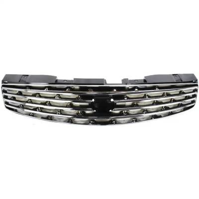 Chrome Shell Grille Assembly Compatible With Infiniti G35 Base 6 Cyl 3.5L 2003-2007 In1200107