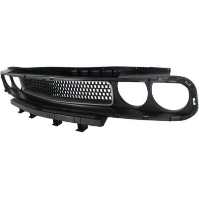 Rareelectrical - New Upper Grille Assembly Compatible With Dodge Challenger Se 6 Cyl 3.6L Challenger R/T Classic 8 - Image 2