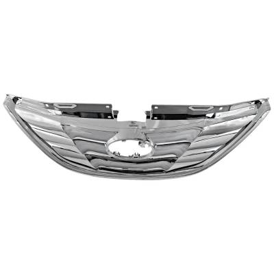 New Chrome Grille Assembly Compatible With Hyundai Sonata 2.0T Limited 4 Cyl 2.0L Sonata Gl 4 Cyl
