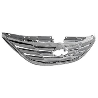 Rareelectrical - New Chrome Grille Assembly Compatible With Hyundai Sonata Se 4 Cyl 2.0L Sonata Se 4 Cyl 2.4L Sonata - Image 3