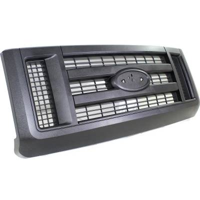 Rareelectrical - New Painted Black Grille Assembly Compatible With Ford E-450 Super Duty Base 8 Cyl 5.4L E-350 Super - Image 2