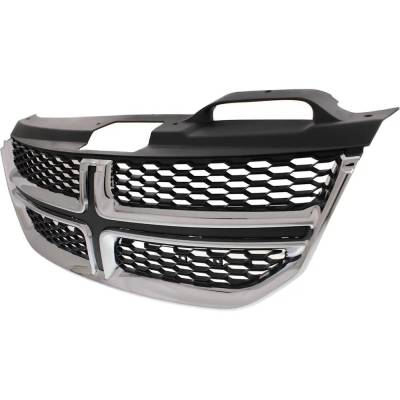 Rareelectrical - New Textured Black Grille Assembly Compatible With Dodge Journey Se Plus 4 Cyl 2.4L Journey Lux 6 - Image 2