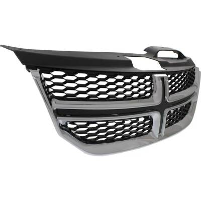 Rareelectrical - New Textured Black Grille Assembly Compatible With Dodge Journey Se Plus 4 Cyl 2.4L Journey Lux 6 - Image 3