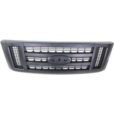 Rareelectrical - New Painted Black Grille Assembly Compatible With Ford E-350 Super Duty Base 10 Cyl 6.8L E-350 Super - Image 4