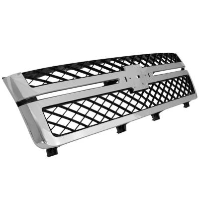 Rareelectrical - New Grille Assembly Compatible With Chevrolet Silverado 3500 Hd Lt 8 Cyl 6.0L Silverado 2500 Hd Lt 8 - Image 3
