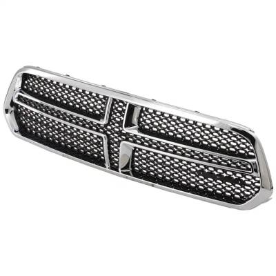 Rareelectrical - New Black/Chrome Grille Assembly Compatible With Dodge Durango Limited 6 Cyl 3.6L Durango Sxt 6 Cyl - Image 2