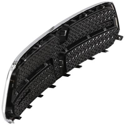 Rareelectrical - New Black/Chrome Grille Assembly Compatible With Dodge Durango Limited 6 Cyl 3.6L Durango Sxt 6 Cyl - Image 4