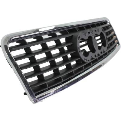 Rareelectrical - New Chrome Shell Grille Assembly Compatible With Audi A4 Quattro Base 6 Cyl 3.0L A4 Base 6 Cyl 3.0L - Image 3