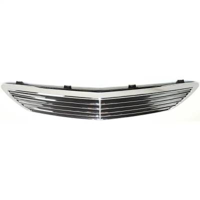 Rareelectrical - New Chrome Shell Grille Assembly Compatible With Mercedes Benz E320 Base 6 Cyl 3.2L E350 Base 6 Cyl - Image 6