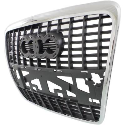 Rareelectrical - New Silver Black Grille Assembly Compatible With Audi A6 Base 6 Cyl 3.2L A6 Quattro Base 8 Cyl 4.2L - Image 2