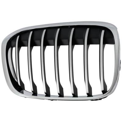 Rareelectrical - Chrome Grille Assembly Compatible With Bmw X1 Xdrive28i 4 Cyl 2.0L X1 Sdrive28i 4 Cyl 2.0L 2016-2019 - Image 3