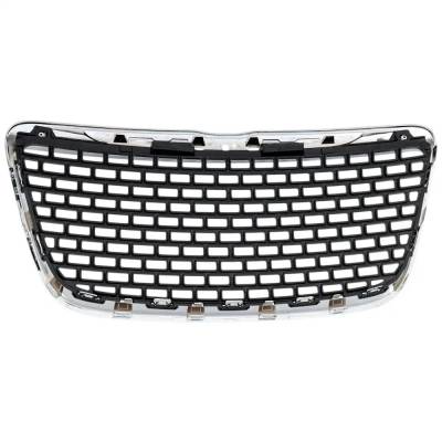 Rareelectrical - New Chrome Grille Assembly Compatible With Chrysler 300 Base 6 Cyl 3.6L 300 C 6 Cyl 3.6L 300 S 8 Cyl - Image 4