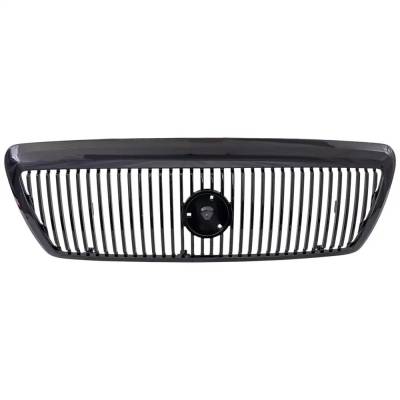 New Painted Black Grille Assembly Compatible With Mercury Marauder Base 8 Cyl 4.6L 2003-2004