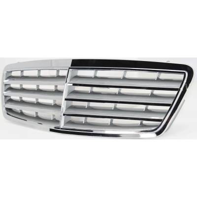 Rareelectrical - New Chrome Shell Grille Assembly Compatible With Mercedes Benz C240 4Matic 6 Cyl 2.6L C350 Sport 6 - Image 3