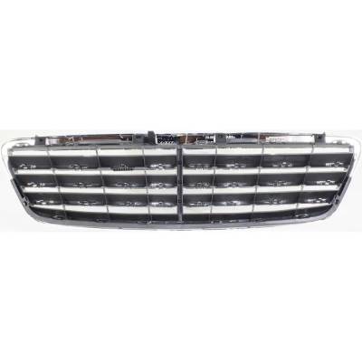 Rareelectrical - New Chrome Shell Grille Assembly Compatible With Mercedes Benz C240 4Matic 6 Cyl 2.6L C350 Sport 6 - Image 5