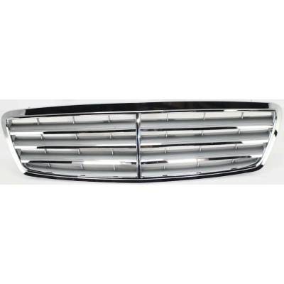 Rareelectrical - New Chrome Shell Grille Assembly Compatible With Mercedes Benz C350 Sport 6 Cyl 3.5L C230 Kompressor - Image 2