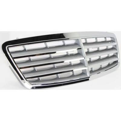 Rareelectrical - New Chrome Shell Grille Assembly Compatible With Mercedes Benz C350 Sport 6 Cyl 3.5L C230 Kompressor - Image 4